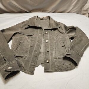 Sandwich Women's gray cotton blend ‎ jacket blazer Distressed Size EU 38 Stretch